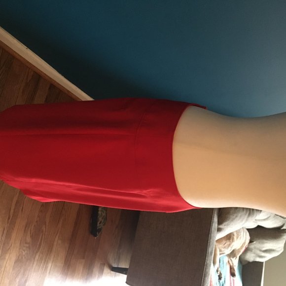 Red Worthington A-line skirt with tags - Picture 2 of 3